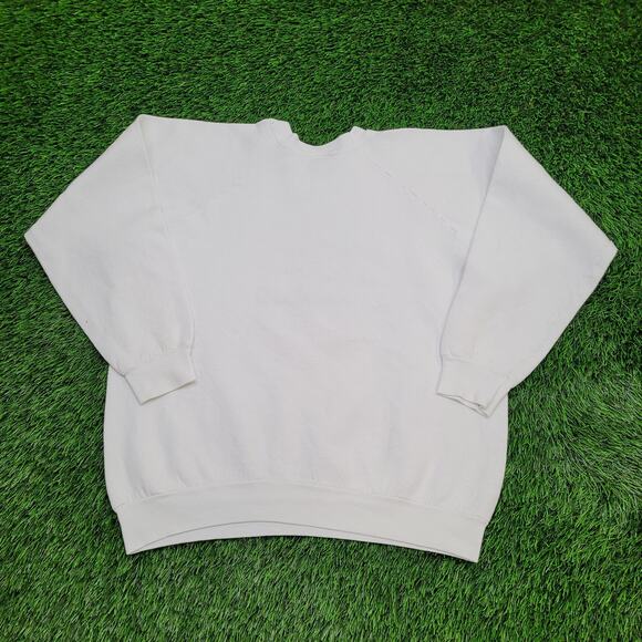 Vintage 90s Kalik Beer Sweatshirt Womens XL 22x22 Boxy White - Picture 2 of 16